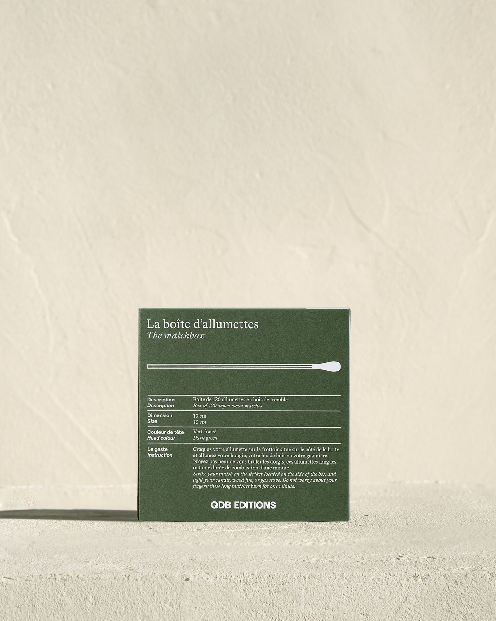 Boîte d'allumettes – QDB Editions
